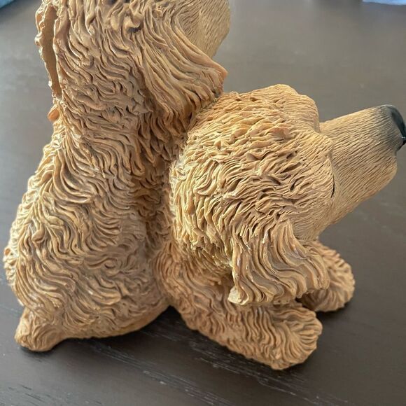 Cocker Spaniel Double Pup Ceramic 1990’s Bank Figure - Picture 9 of 14